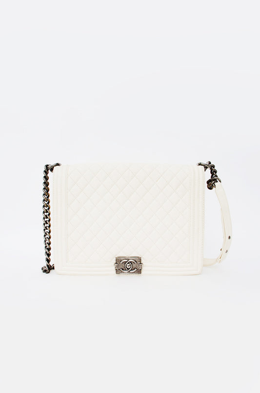 IVORY LARGE BOY BAG