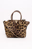 PONYHAIR LEOPARD ROCKSTUD BAG