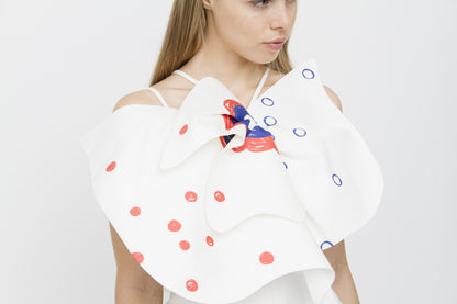 OVERSIZED BOW DRESS