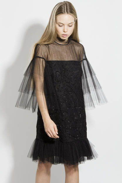 TULLE TIERED DRESS