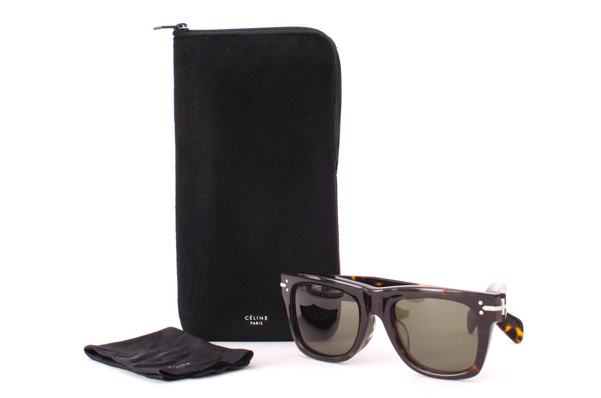 TORTOISESHELL SQUARE SUNGLASSES