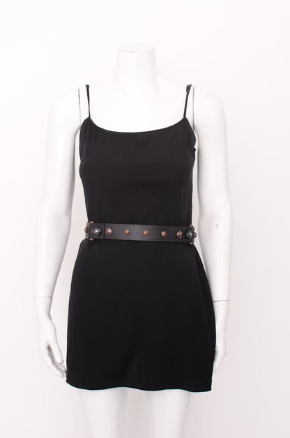 STUDDED LEATHER BELT