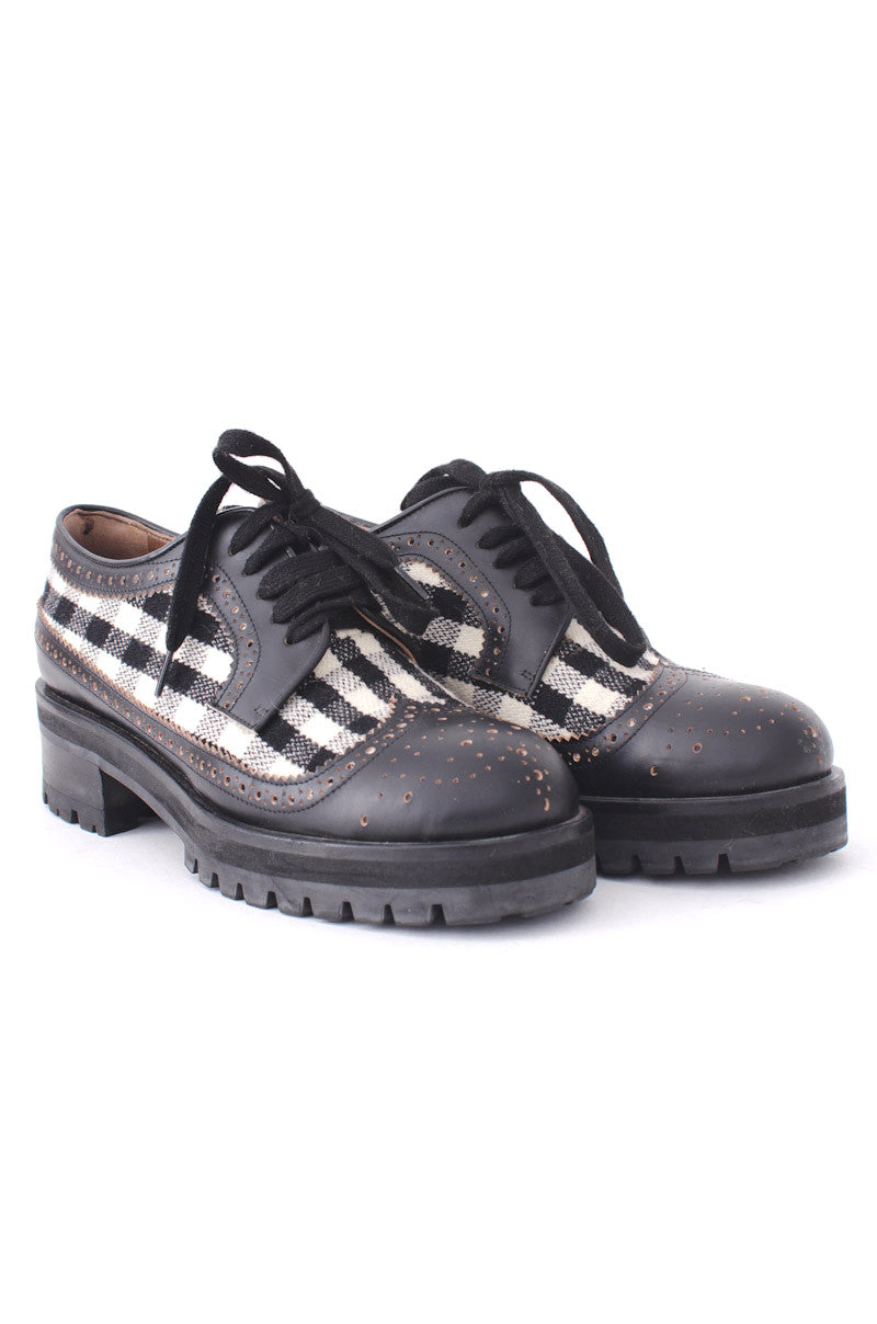 VINTAGE GINGHAM OXFORDS