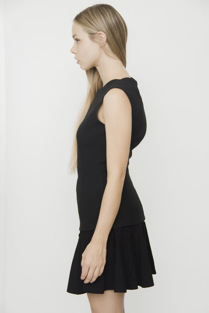 SCALLOPED BLOUSE WITH TAGS