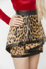 TIERED LEOPARD SKIRT