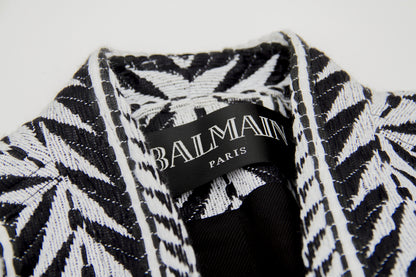 PRINTED KNIT BLAZER
