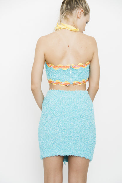 TURQUOISE KNIT 2 PIECE SET