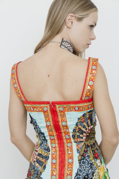 BEADED LEMON DRESS