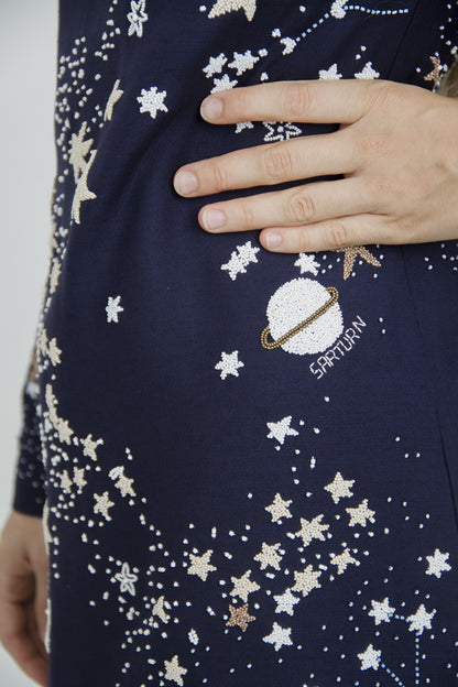 BEADED GALAXY DRESS