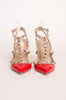 CORAL ROCKSTUD HEELS