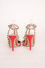 CORAL ROCKSTUD HEELS