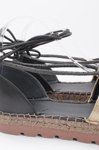 GOLD ESPADRILLES