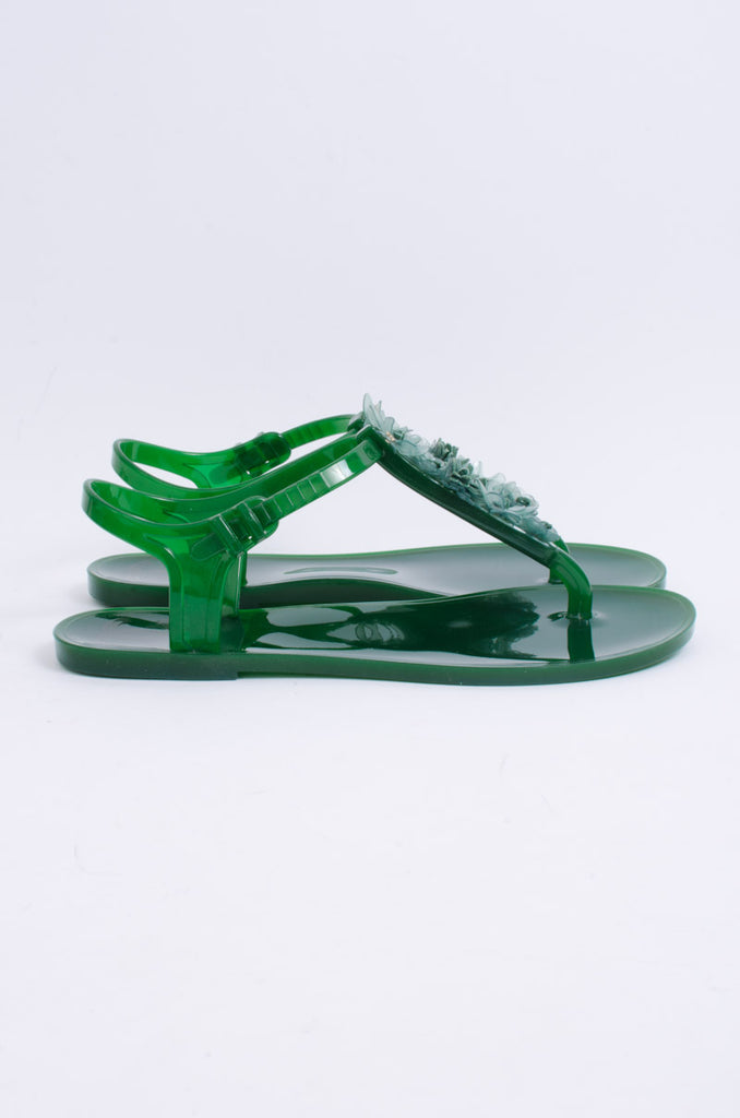JELLY FLORAL SANDALS