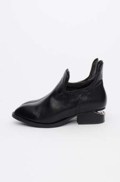 ZIP ANKLE BOOTS