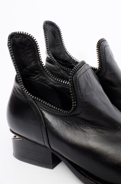 ZIP ANKLE BOOTS