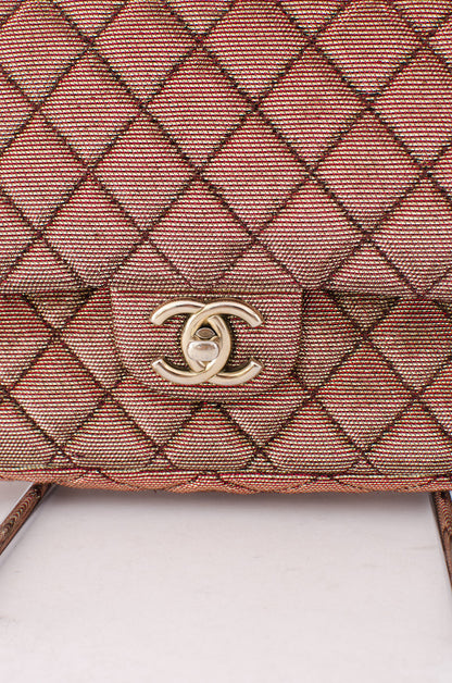 METALLIC DOUBLE CLASSIC FLAP PURSE