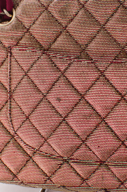 METALLIC DOUBLE CLASSIC FLAP PURSE