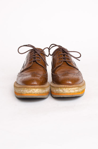 SPAZZOLATO TABACCO OXFORDS