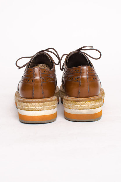 SPAZZOLATO TABACCO OXFORDS