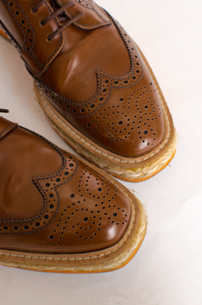 SPAZZOLATO TABACCO OXFORDS