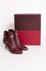 RUBIN BURDUNGY ANKLE BOOTIES