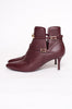 RUBIN BURDUNGY ANKLE BOOTIES