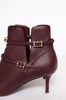 RUBIN BURDUNGY ANKLE BOOTIES