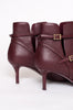 RUBIN BURDUNGY ANKLE BOOTIES