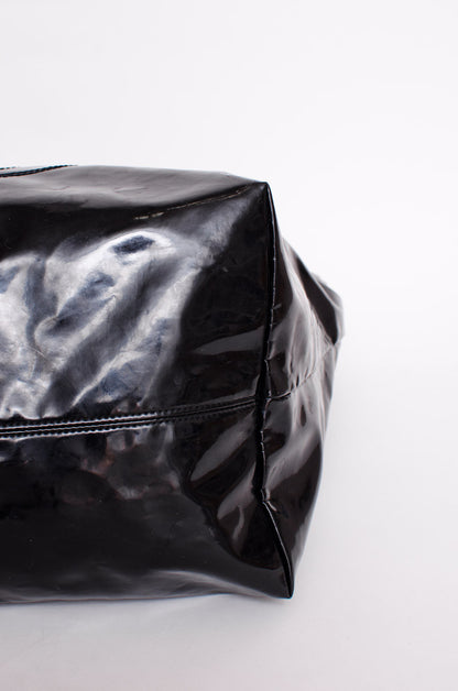 PATENT CABAS TOTE