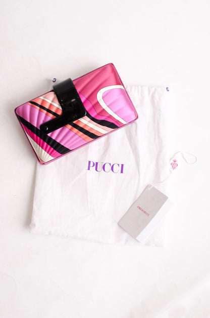 SILK PRINTED CLUTCH