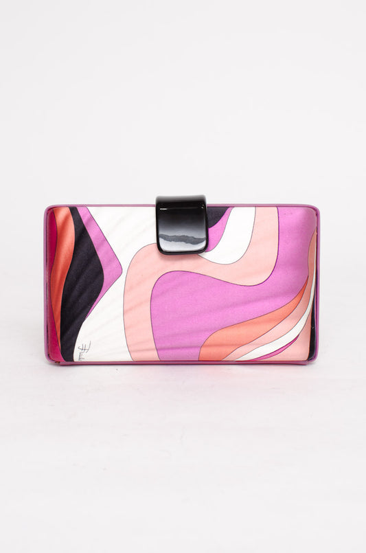 SILK PRINTED CLUTCH