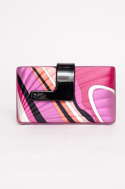 SILK PRINTED CLUTCH
