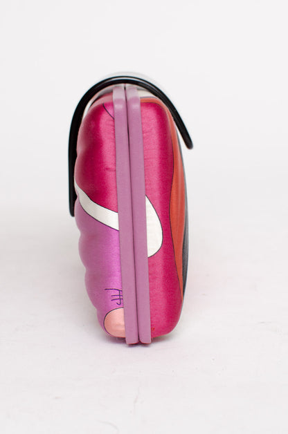 SILK PRINTED CLUTCH