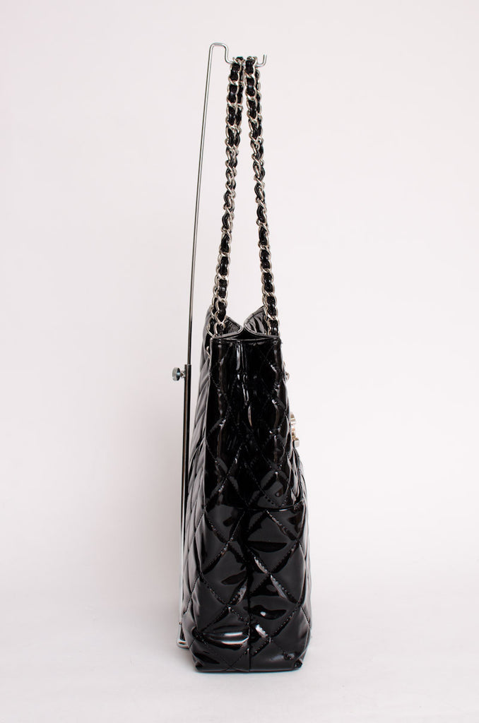 PATENT LEATHER TOTE