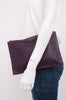 ANTIGONA PURPLE CLUTCH