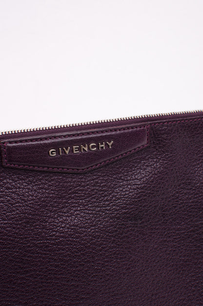 ANTIGONA PURPLE CLUTCH