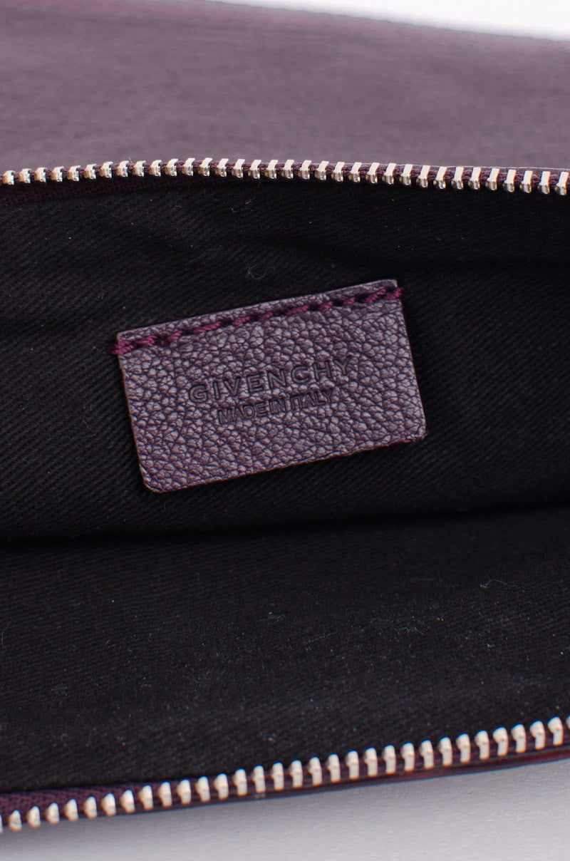ANTIGONA PURPLE CLUTCH