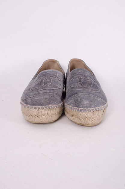 STRIATED SUEDE ESPADRILLES