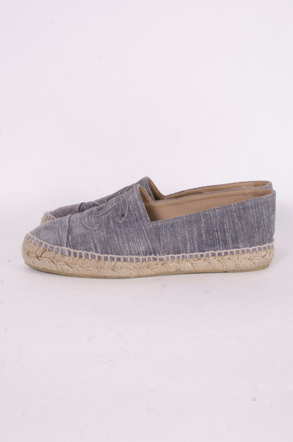 STRIATED SUEDE ESPADRILLES