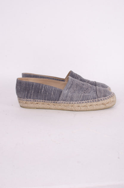 STRIATED SUEDE ESPADRILLES