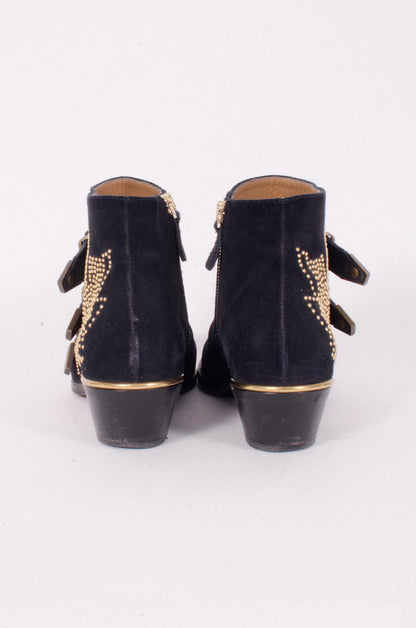 NAVY SUSANNA BOOTIES