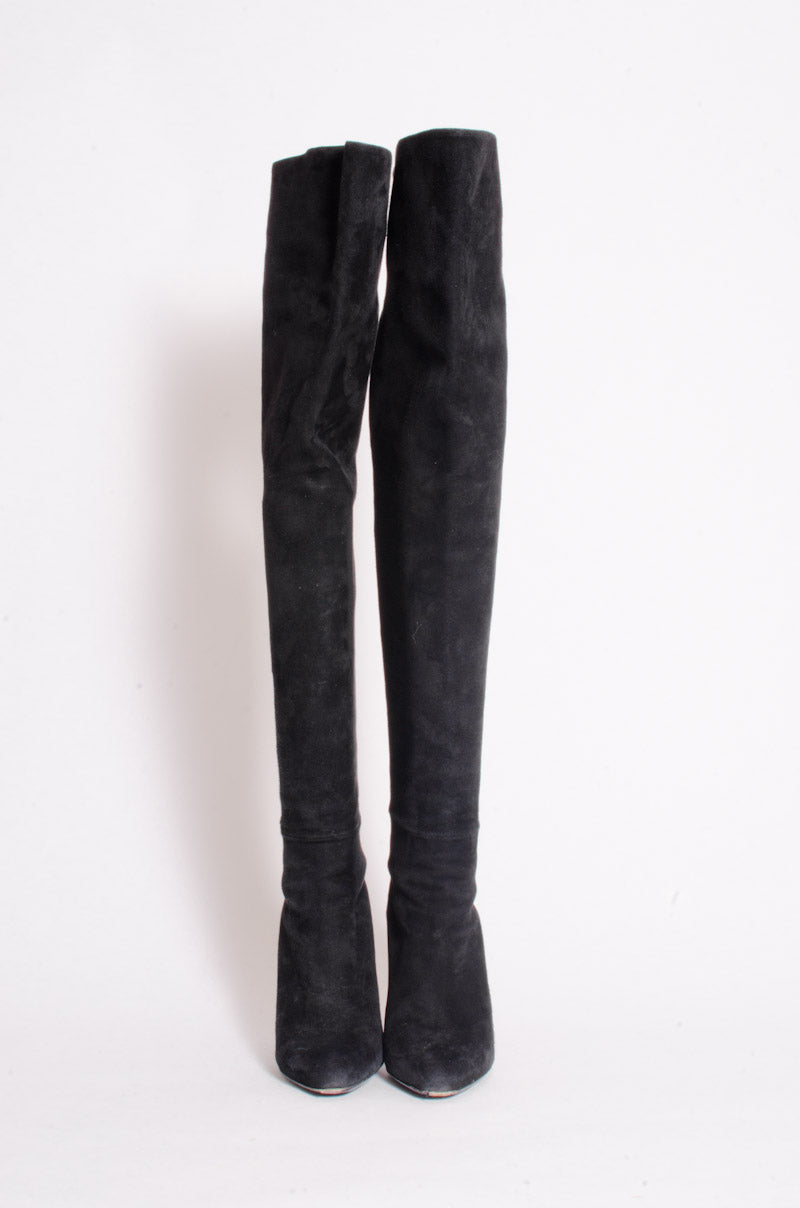 OVER THE KNEE ZIP BOOTS