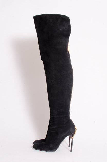 OVER THE KNEE ZIP BOOTS