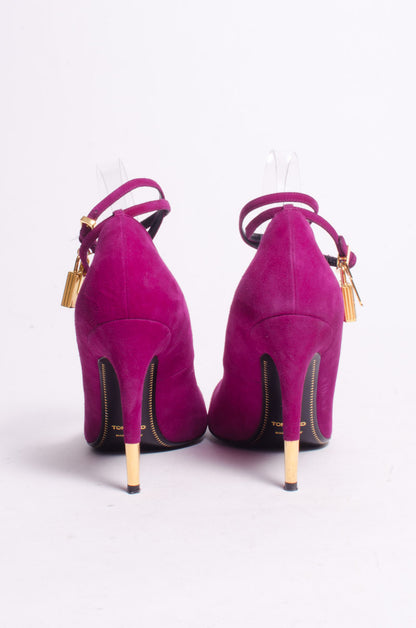 FUCHSIA PADLOCK PUMPS