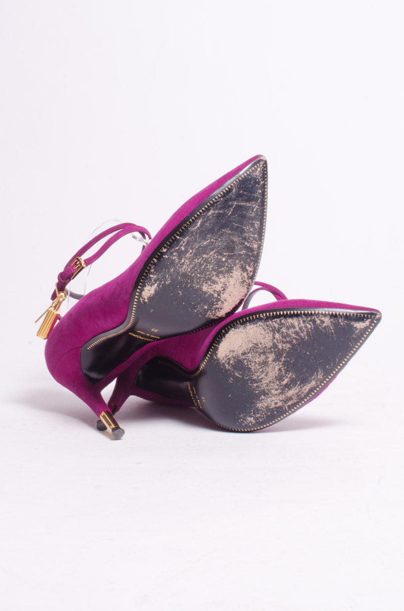 FUCHSIA PADLOCK PUMPS