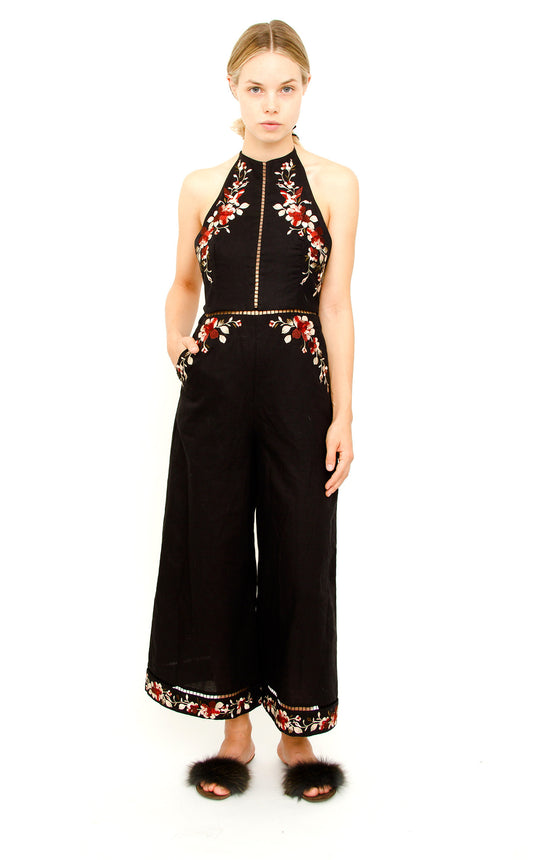 SAKURA FLORAL JUMPSUIT