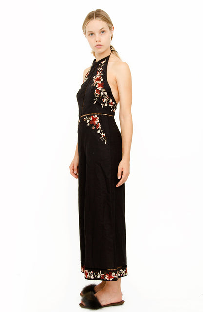 SAKURA FLORAL JUMPSUIT