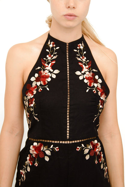 SAKURA FLORAL JUMPSUIT