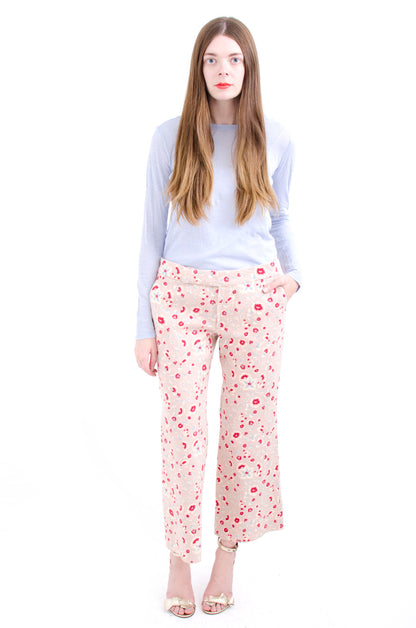 FLORAL PRINT TROUSERS