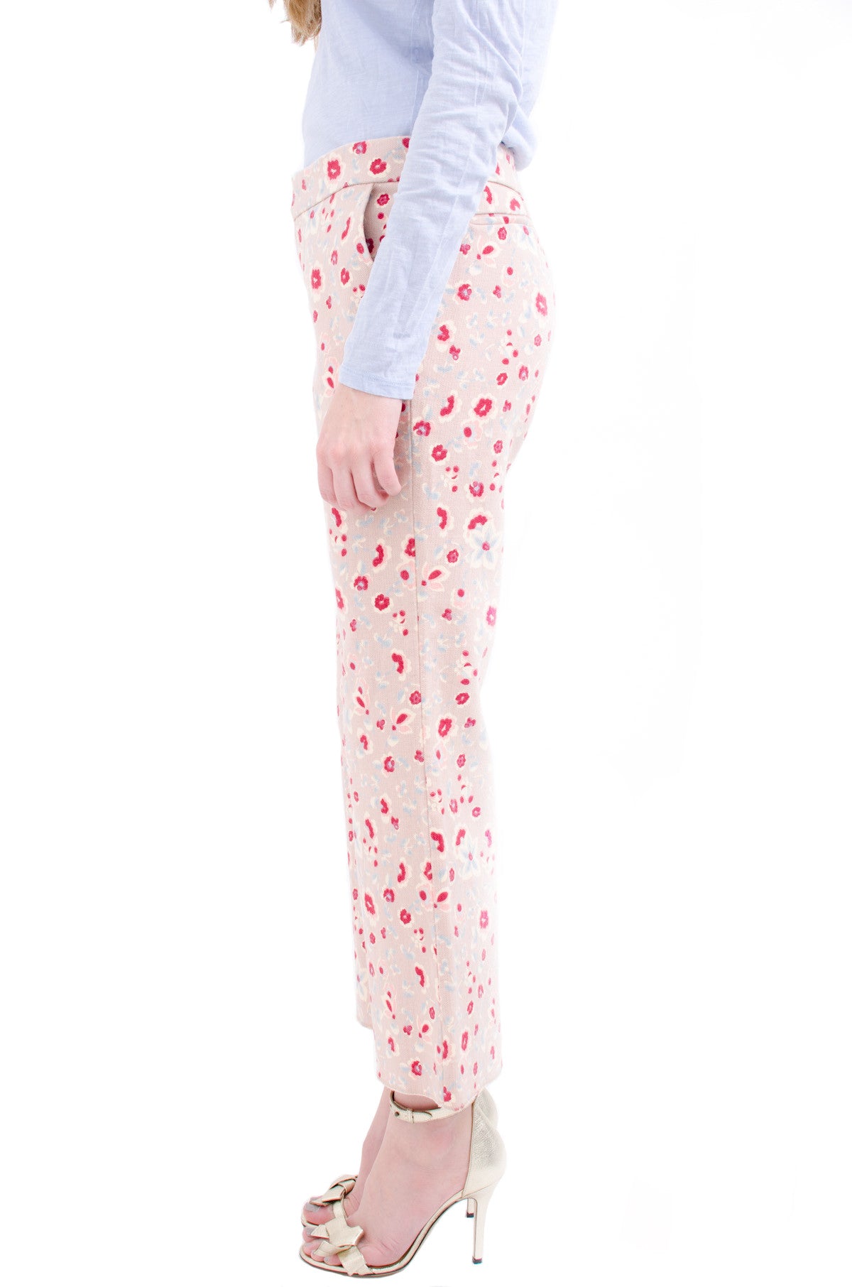 FLORAL PRINT TROUSERS
